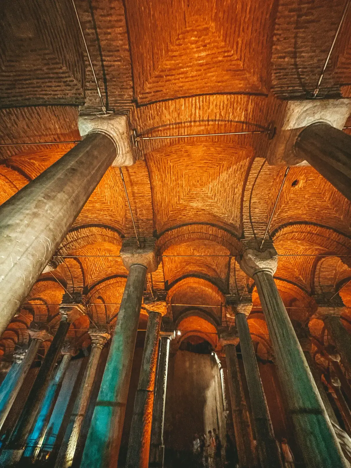 Admire the symmetry of historic vaults and water reflections at Yerebatan Sarnici. Explore Istanbul's underground wonders while.