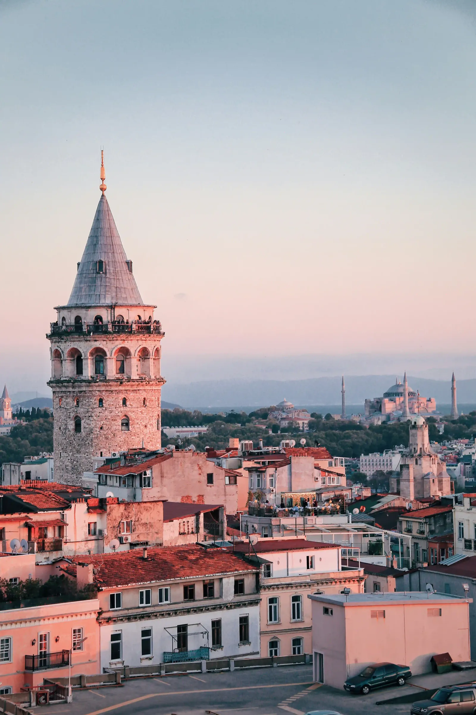 Panoramic 360-degree view of the Bosphorus and Golden Horn from the top of Galata Tower. Witness Istanbul's beauty while.
