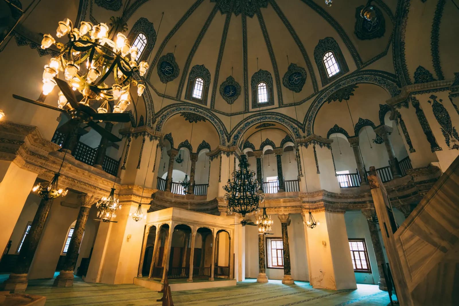 The unique octagonal dome and historic architecture of Little Hagia Sophia in Istanbul.
