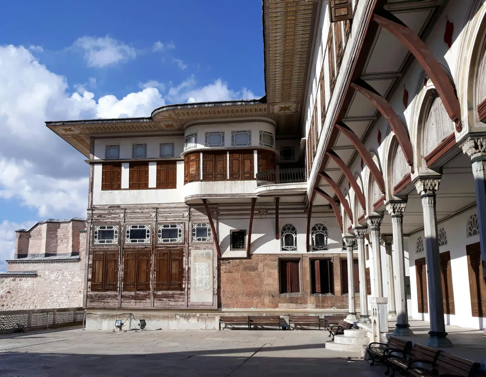 Topkapı Harem — aerial view of the multi-roofed residential complex